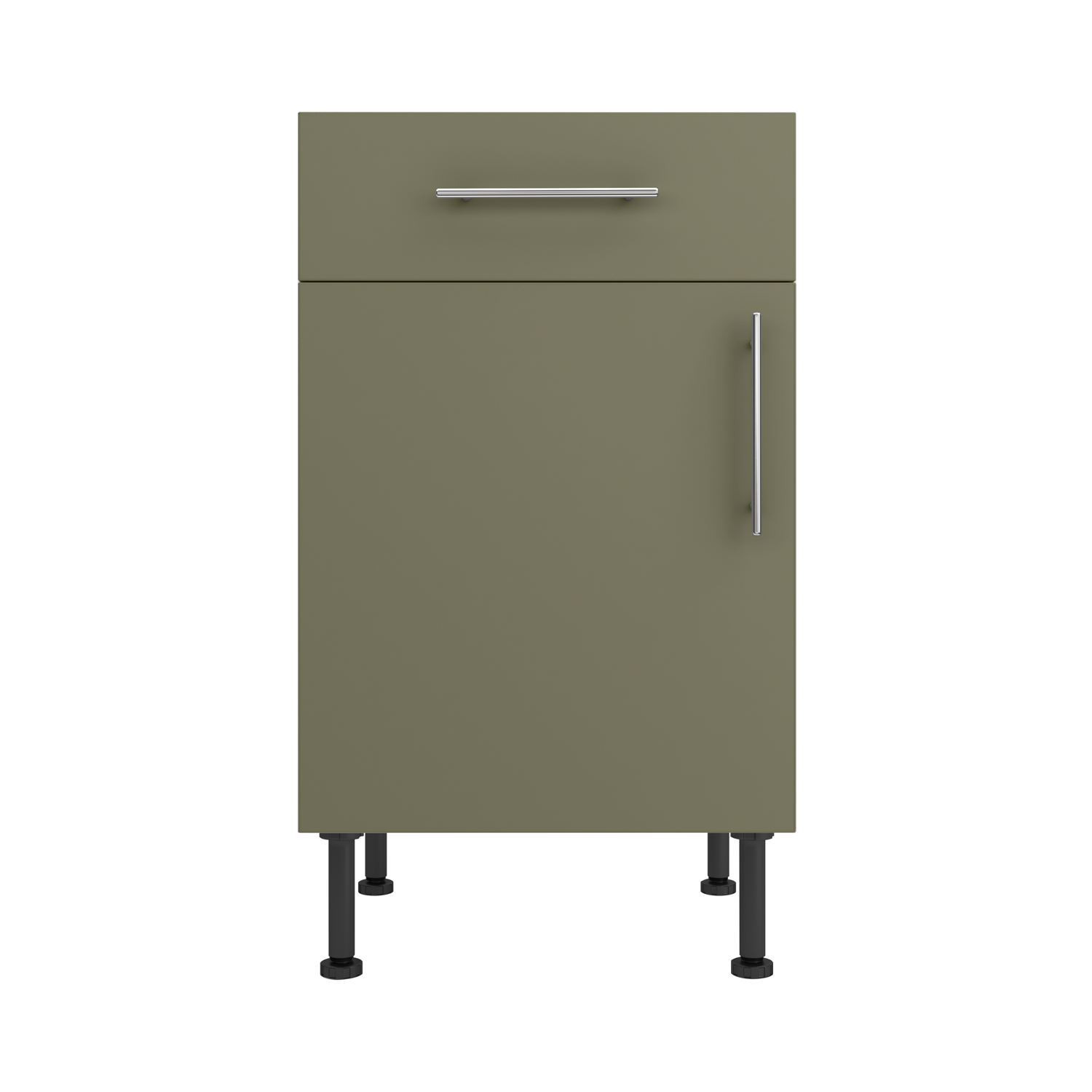 Base Drawerline 500 Assembled Kitchen Unit Agave green