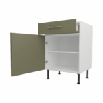 Base Drawerline 600 Assembled Kitchen Unit Agave green