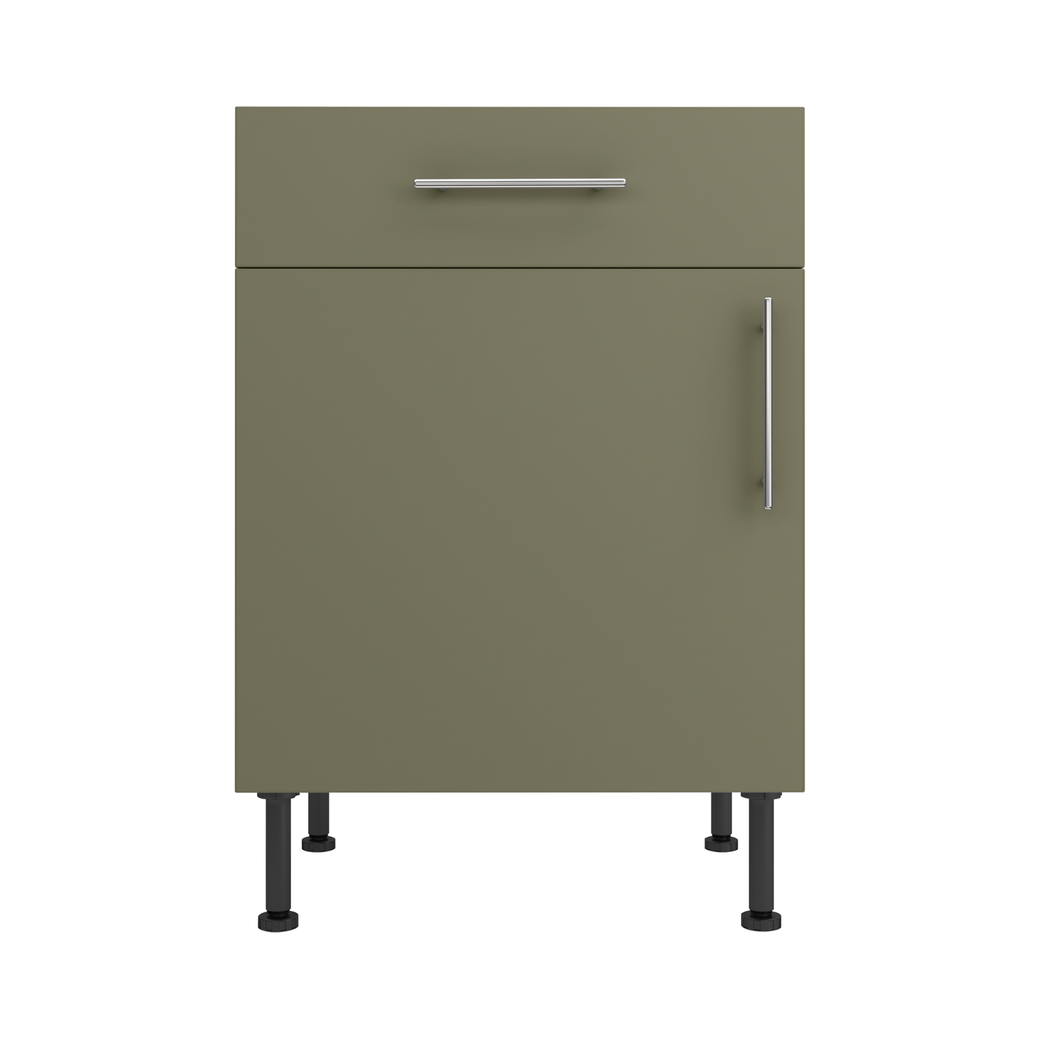Base Drawerline 600 Assembled Kitchen Unit Agave green