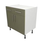 Base Drawerline 800 Assembled Kitchen Unit Agave green