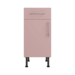 Base Drawerline 400 Assembled Kitchen Unit Rose Pink