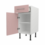 Base Drawerline 400 Assembled Kitchen Unit Rose Pink
