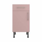 Base Drawerline 450 Assembled Kitchen Unit Rose Pink