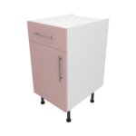 Base Drawerline 450 Assembled Kitchen Unit Rose Pink