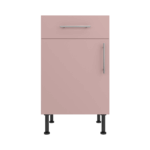 Base Drawerline 500 Assembled Kitchen Unit Rose Pink