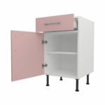Base Drawerline 500 Assembled Kitchen Unit Rose Pink