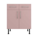 Base Drawerline 700 Assembled Kitchen Unit Rose Pink