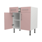 Base Drawerline 700 Assembled Kitchen Unit Rose Pink