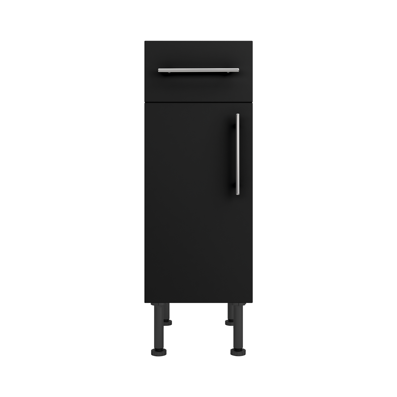 Base Drawerline 300 Assembled Kitchen Unit Matt Black