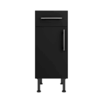 Base Drawerline 350 Assembled Kitchen Unit Matt Black