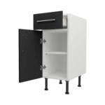 Base Drawerline 350 Assembled Kitchen Unit Matt Black