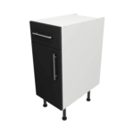 Base Drawerline 350 Assembled Kitchen Unit Matt Black