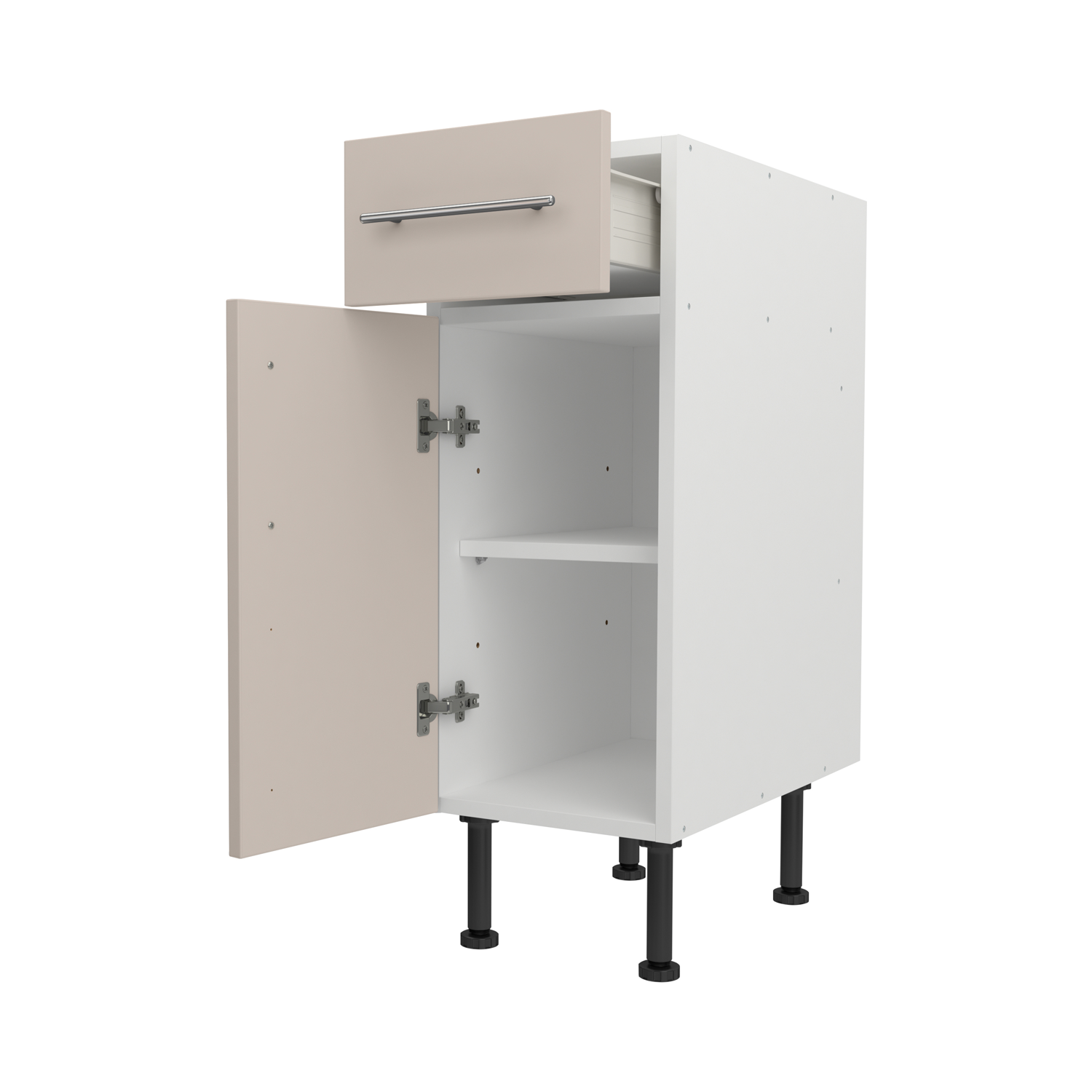 Base Drawerline 300 Assembled Kitchen Unit Matt Cashmere