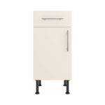 Base Drawerline 400 Assembled Kitchen Unit matt cream