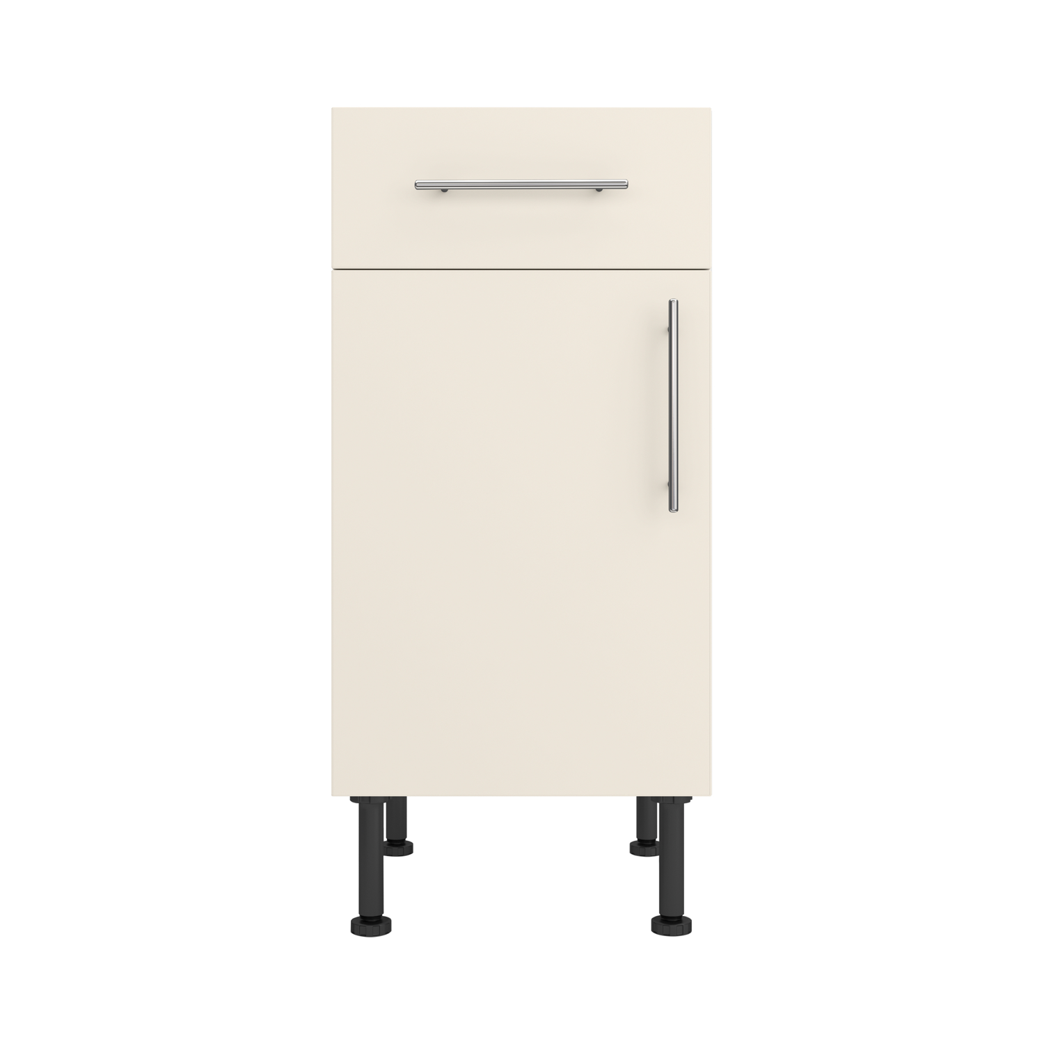 Base Drawerline 400 Assembled Kitchen Unit matt cream