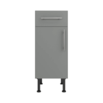 Base Drawerline 350 Assembled Kitchen Unit matt dust grey
