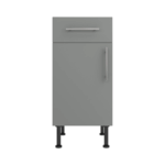 Base Drawerline 400 Assembled Kitchen Unit matt dust grey
