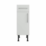 Base Drawerline 300 Assembled Kitchen Unit matt light grey