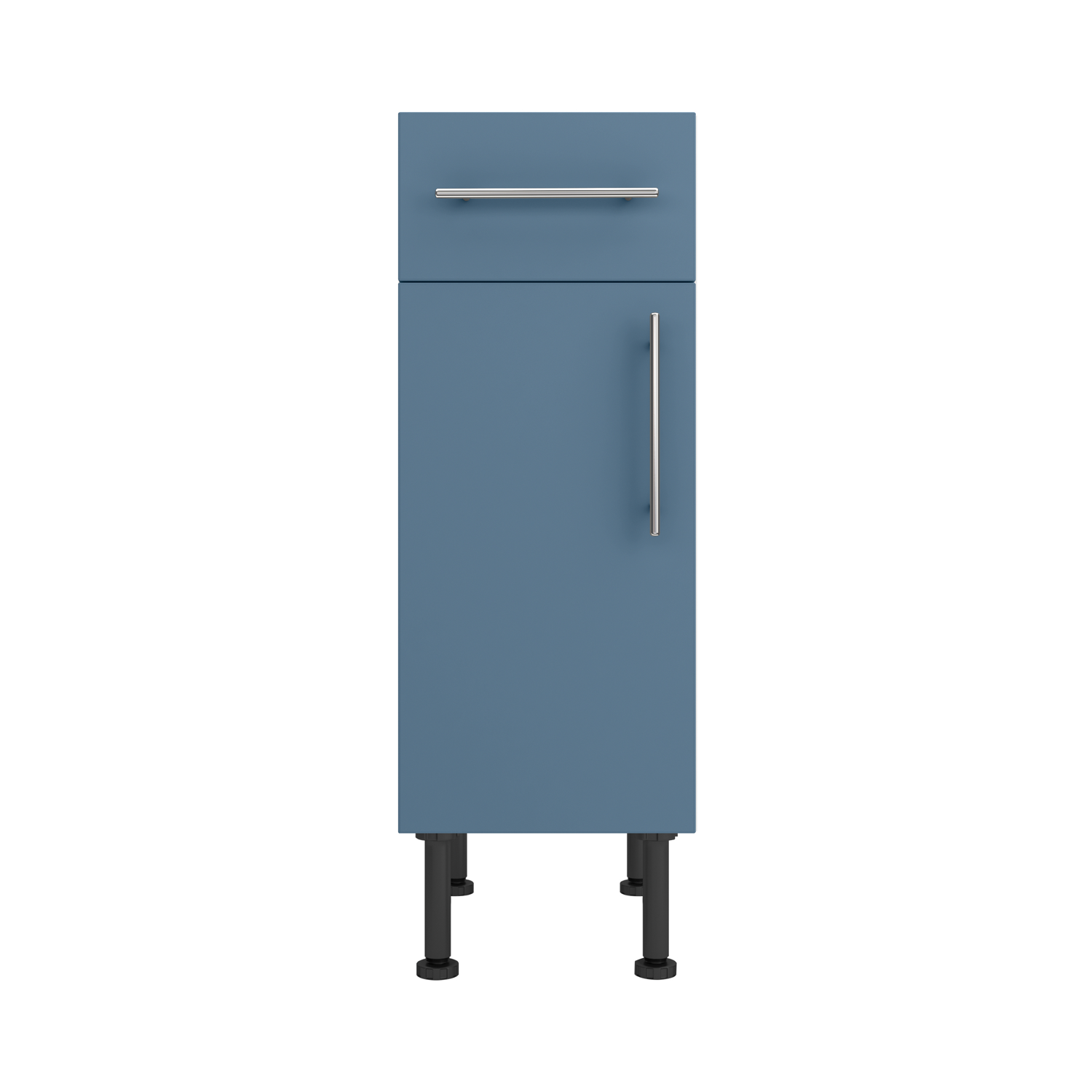 Base Drawerline 300 Assembled Kitchen Unit Matt Misty Blue