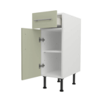 Base Drawerline 300 Assembled Kitchen Unit Matt Sage Green
