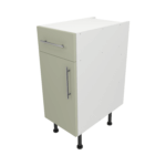 Base Drawerline 350 Assembled Kitchen Unit Matt Sage Green