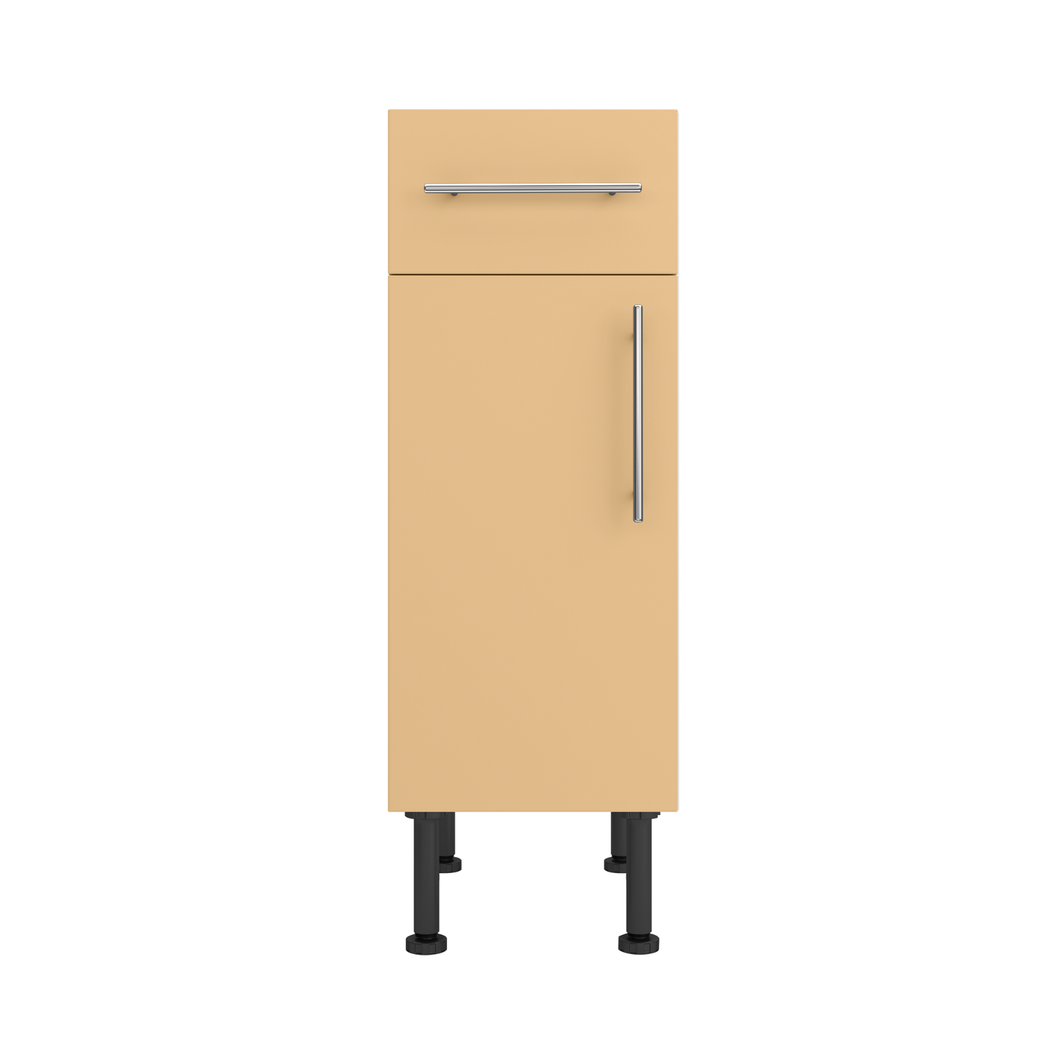 Base Drawerline 300 Assembled Kitchen Unit Matt Sand Yellow