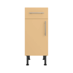 Base Drawerline 350 Assembled Kitchen Unit Matt Sand Yellow