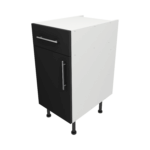 Base Drawerline 400 Assembled Kitchen Unit Matt Black