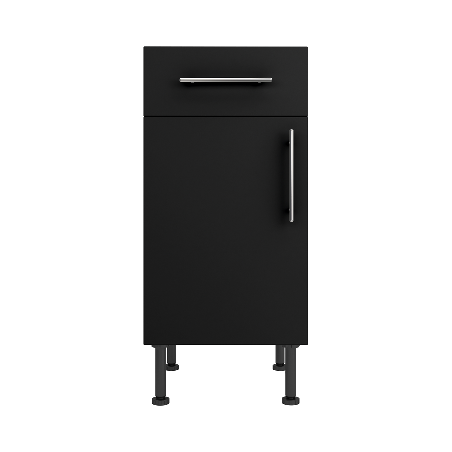 Base Drawerline 400 Assembled Kitchen Unit Matt Black