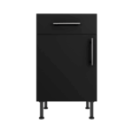Base Drawerline 500 Assembled Kitchen Unit Matt Black
