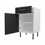 Base Drawerline 500 Assembled Kitchen Unit Matt Black