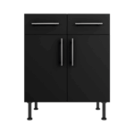 Base Drawerline 700 Assembled Kitchen Unit Matt Black