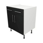 Base Drawerline 700 Assembled Kitchen Unit Matt Black