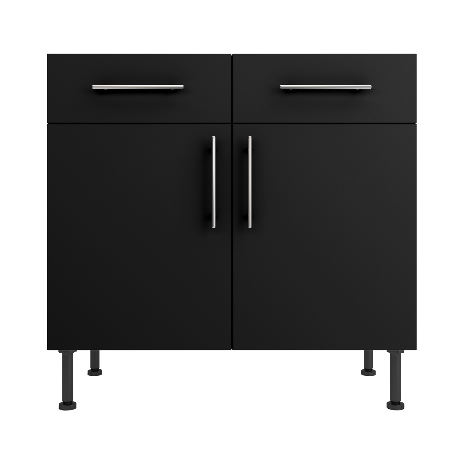 Base Drawerline 900 Assembled Kitchen Unit Matt Black
