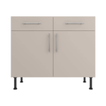 Base Drawerline 1000 Assembled Kitchen Unit Matt Cashmere