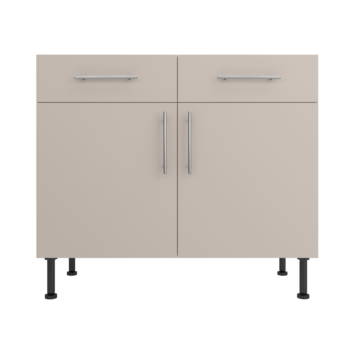 Base Drawerline 1000 Assembled Kitchen Unit Matt Cashmere