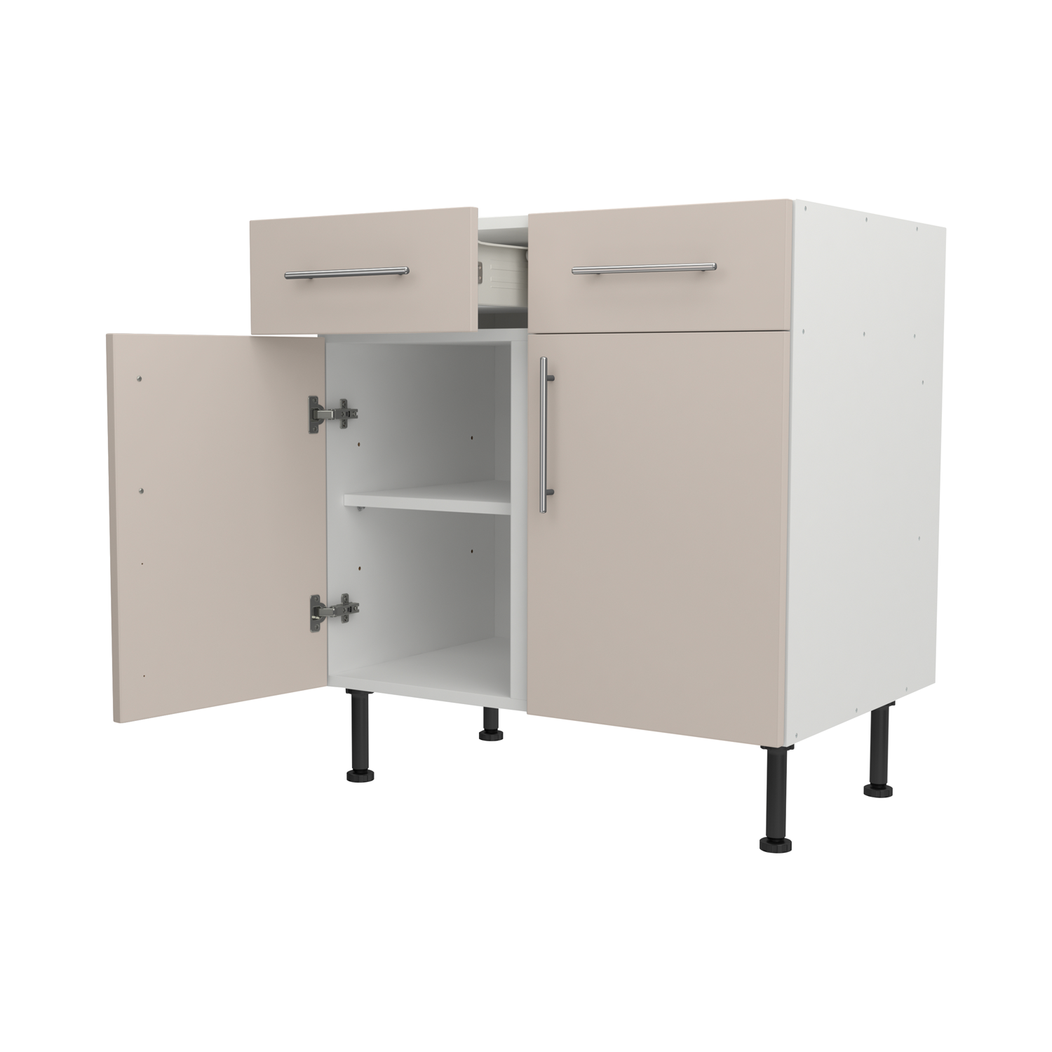 Base Drawerline 800 Assembled Kitchen Unit Matt Cashmere