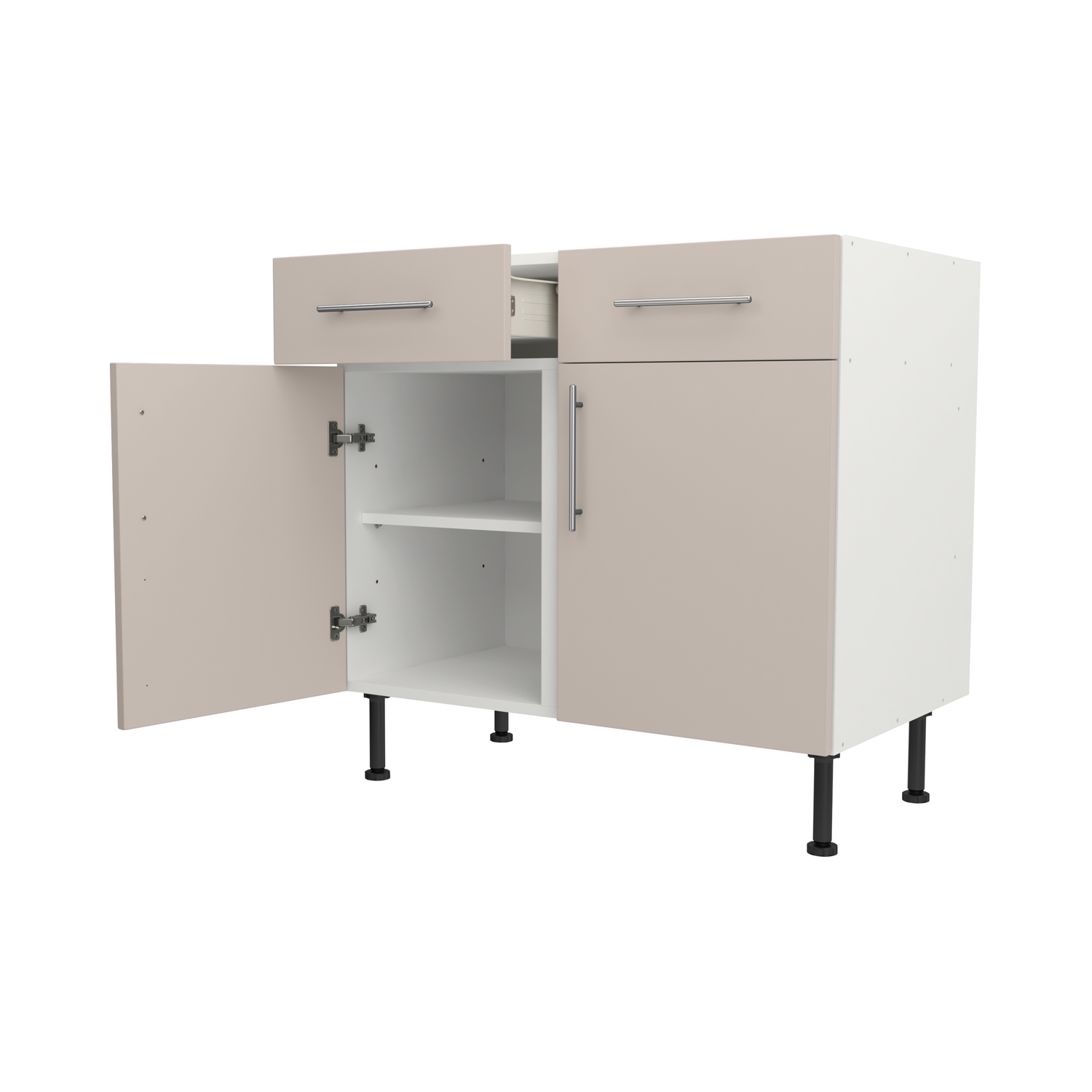 Base Drawerline 900 Assembled Kitchen Unit Matt Cashmere