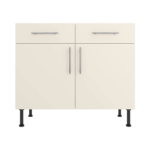 Base Drawerline 1000 Assembled Kitchen Unit matt cream