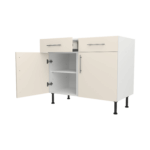 Base Drawerline 1000 Assembled Kitchen Unit matt cream
