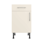 Base Drawerline 500 Assembled Kitchen Unit matt cream