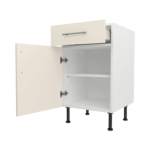 Base Drawerline 500 Assembled Kitchen Unit matt cream