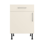 Base Drawerline 600 Assembled Kitchen Unit matt cream