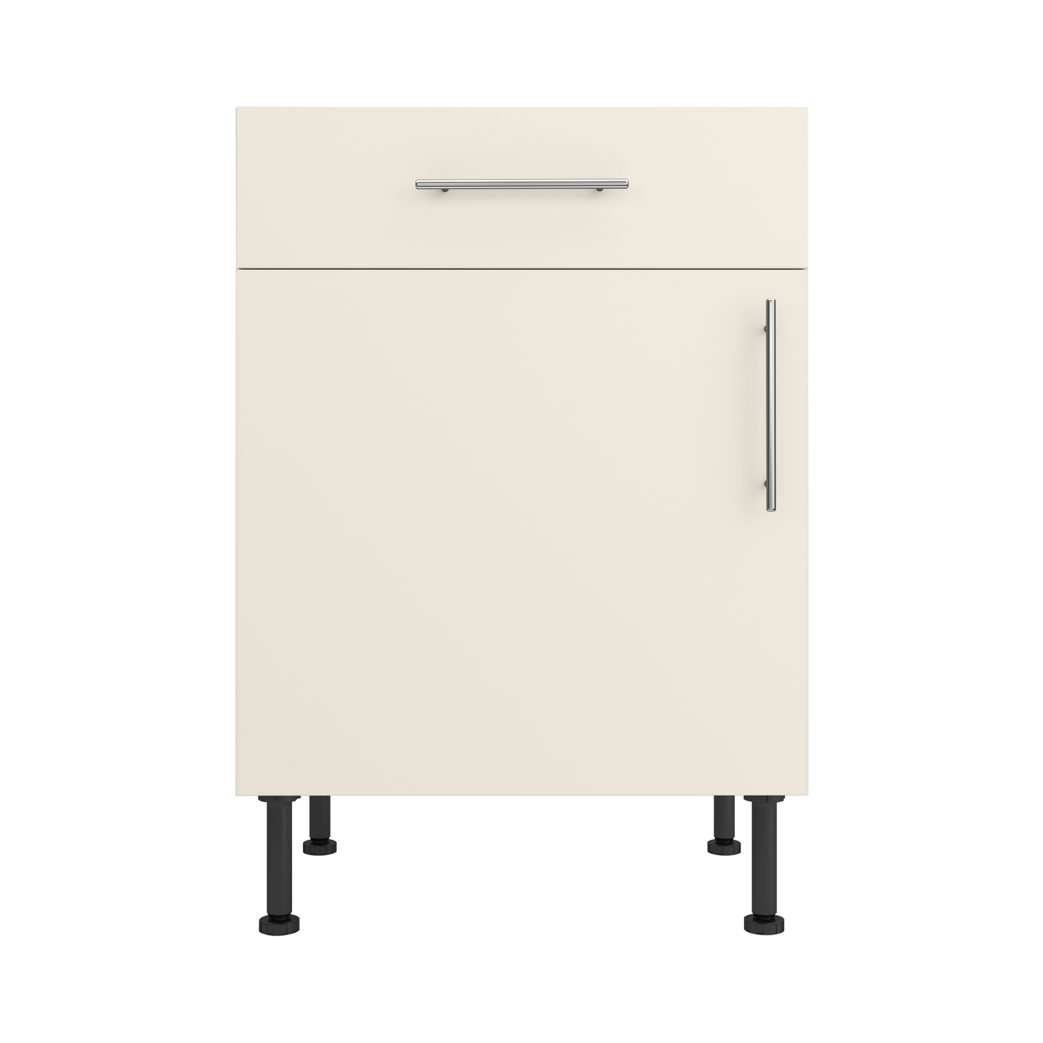 Base Drawerline 600 Assembled Kitchen Unit matt cream