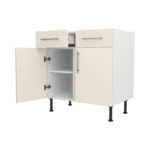 Base Drawerline 800 Assembled Kitchen Unit matt cream