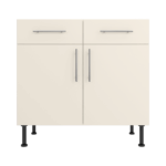 Base Drawerline 900 Assembled Kitchen Unit matt cream