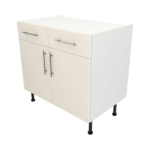 Base Drawerline 900 Assembled Kitchen Unit matt cream