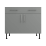 Base Drawerline 1000 Assembled Kitchen Unit matt dust grey