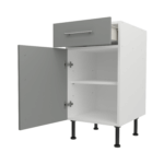 Base Drawerline 450 Assembled Kitchen Unit matt dust grey