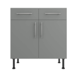 Base Drawerline 800 Assembled Kitchen Unit matt dust grey